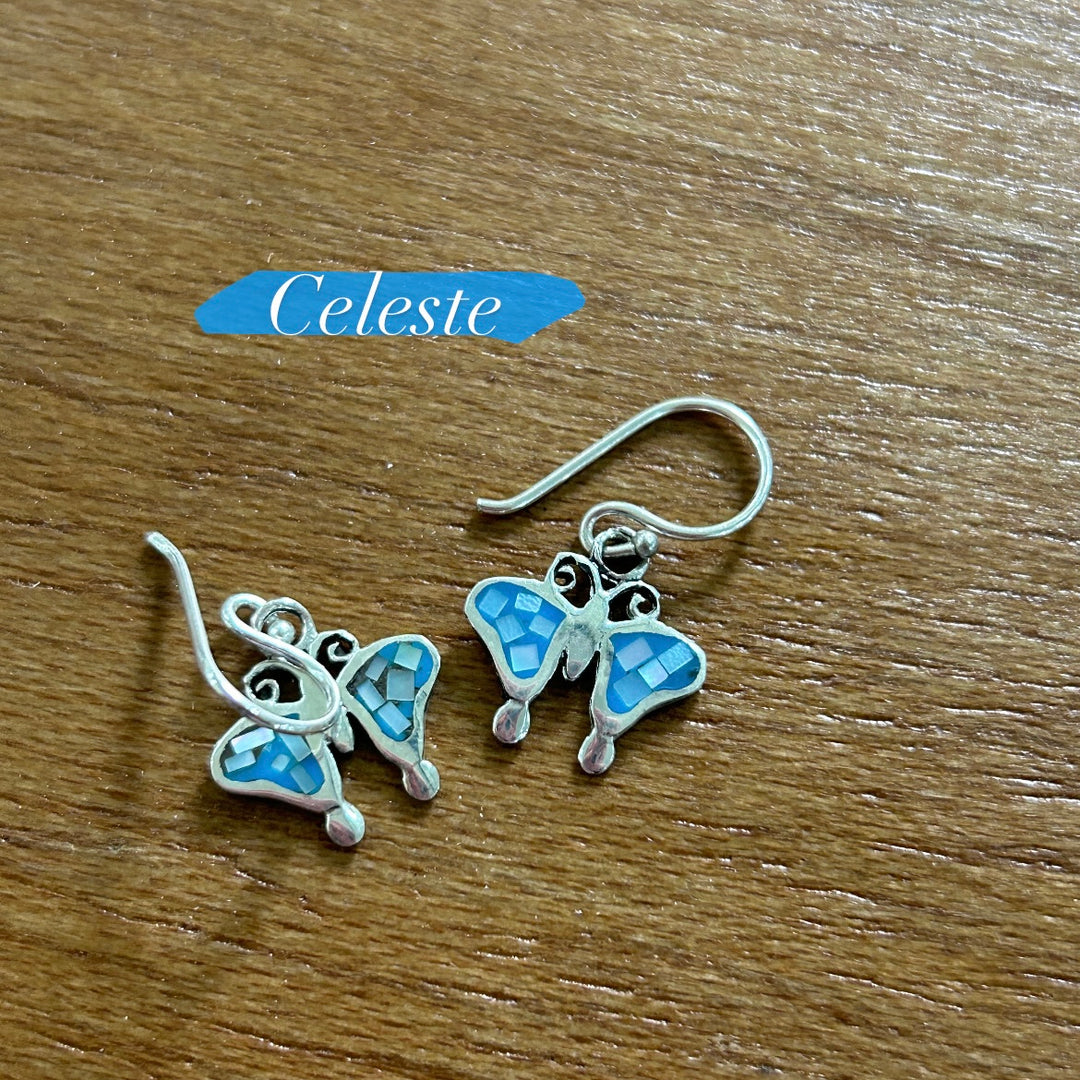 Aretes de Plata Mariposas