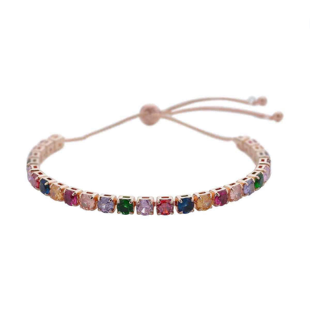 Pulsera Acero Tennis Bracelet Oro Rosa