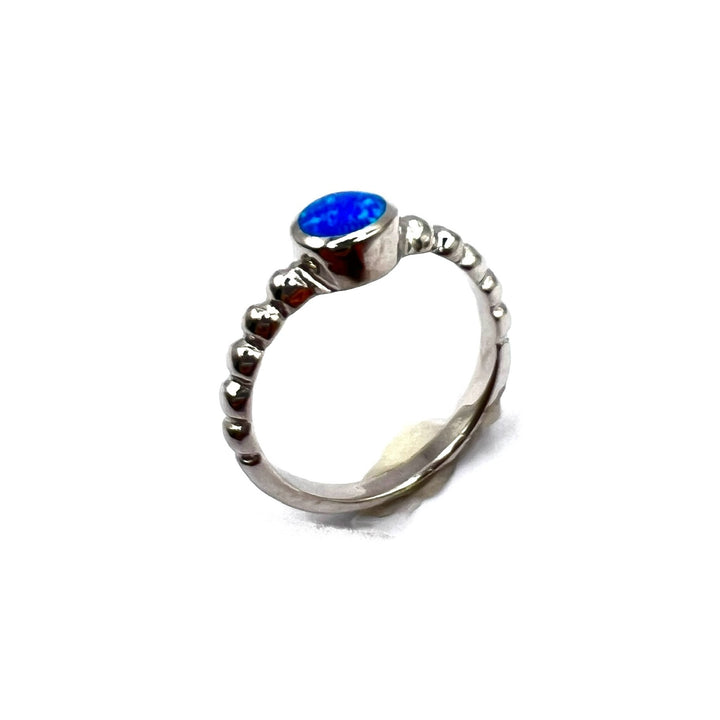 Anillo de Plata Círculo Óplalo 🔵