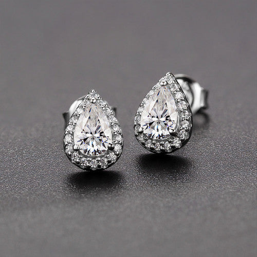 Aretes Gotita 8MM Plata