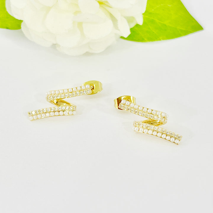 Aretes de Acero Dorado Misho