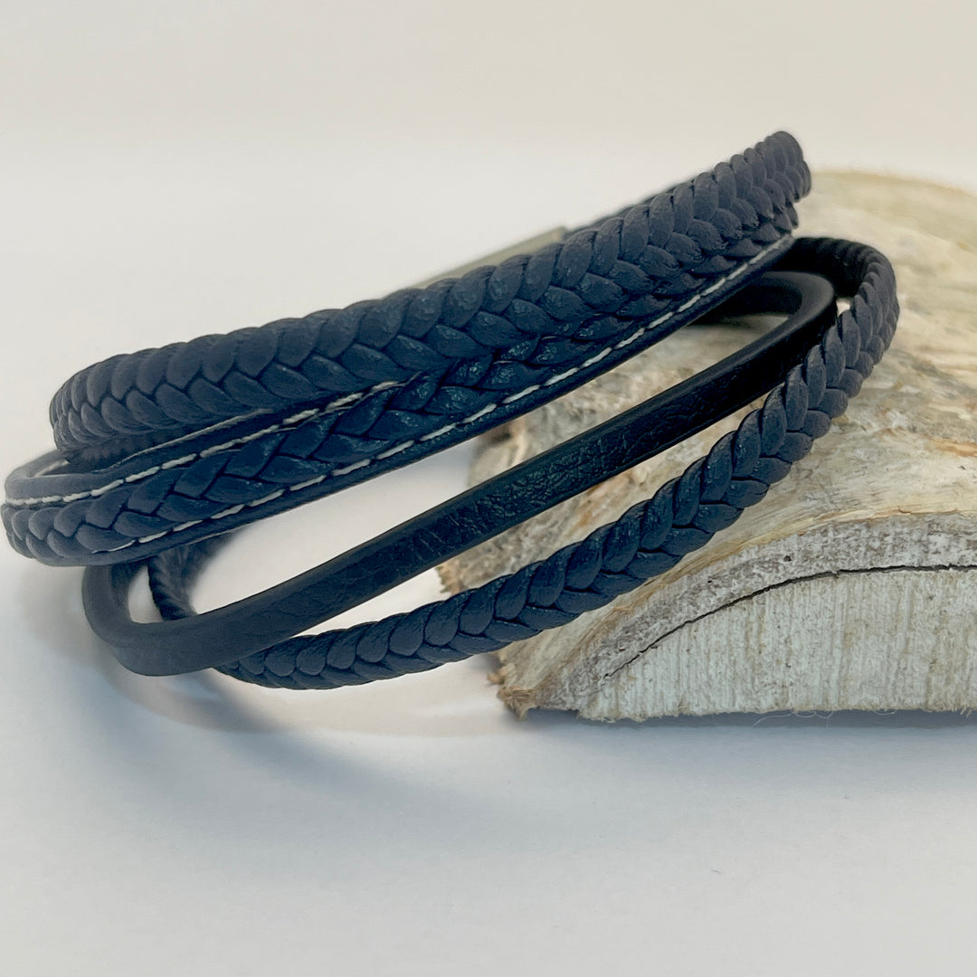 Pulsera Trenzas Azul