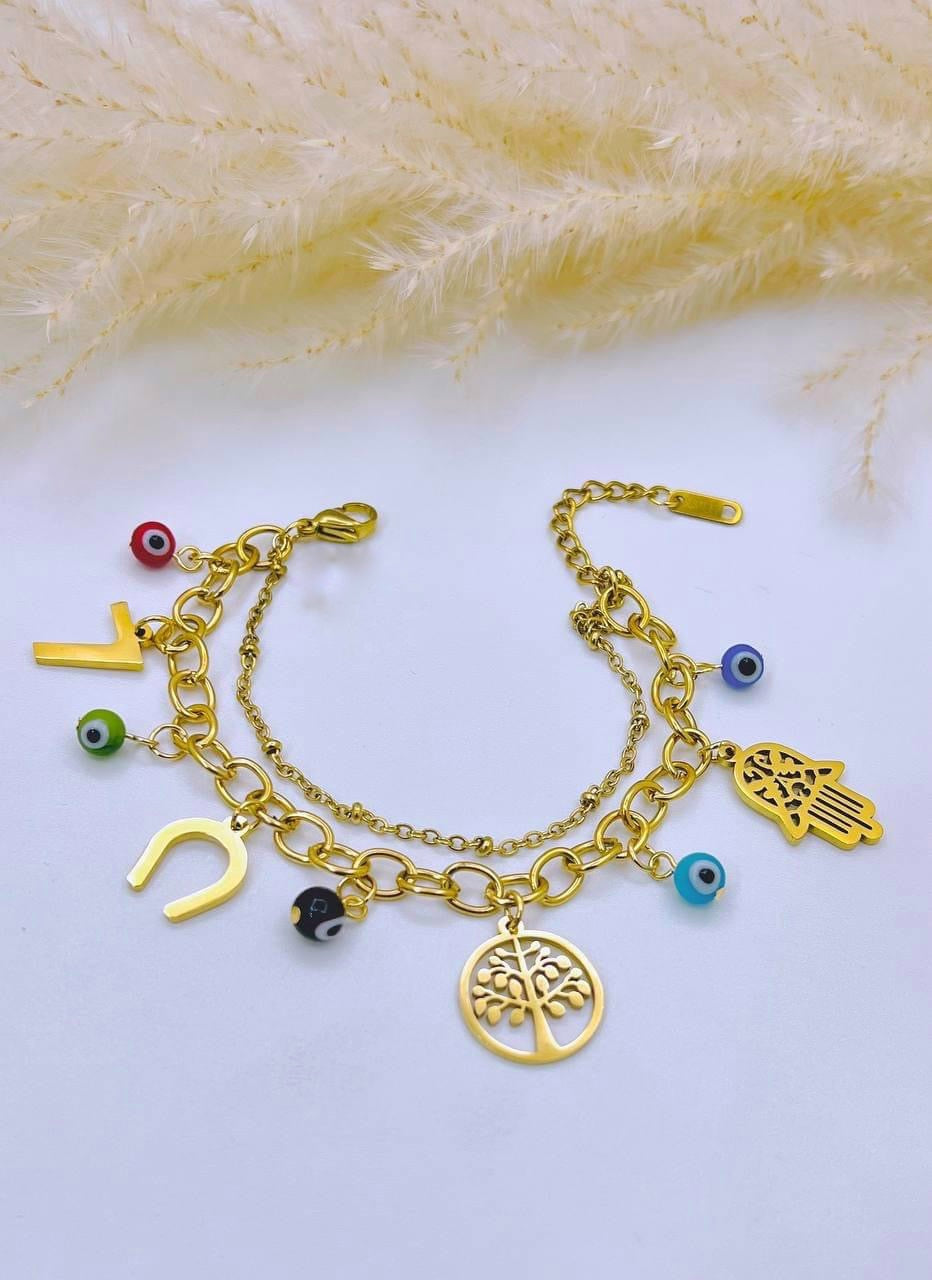 Pulsera Acero Árbol de la vida 🧲🪬🧿