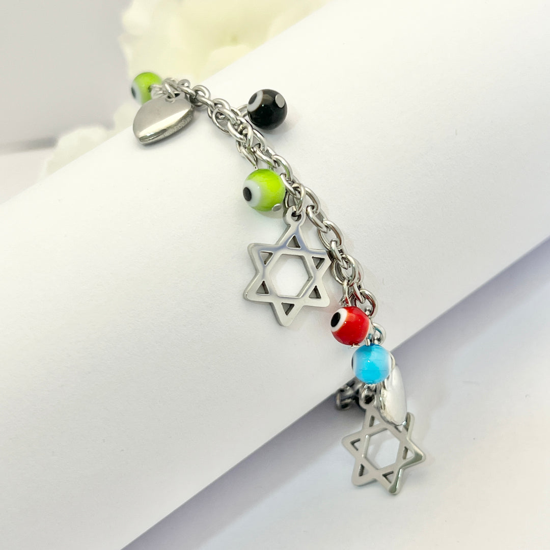 Pulsera Acero Ojo turco Estrella