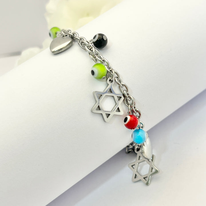 Pulsera Acero Ojo turco Estrella