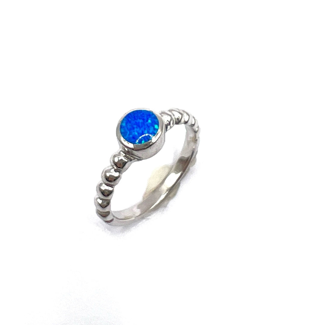 Anillo de Plata Círculo Óplalo 🔵