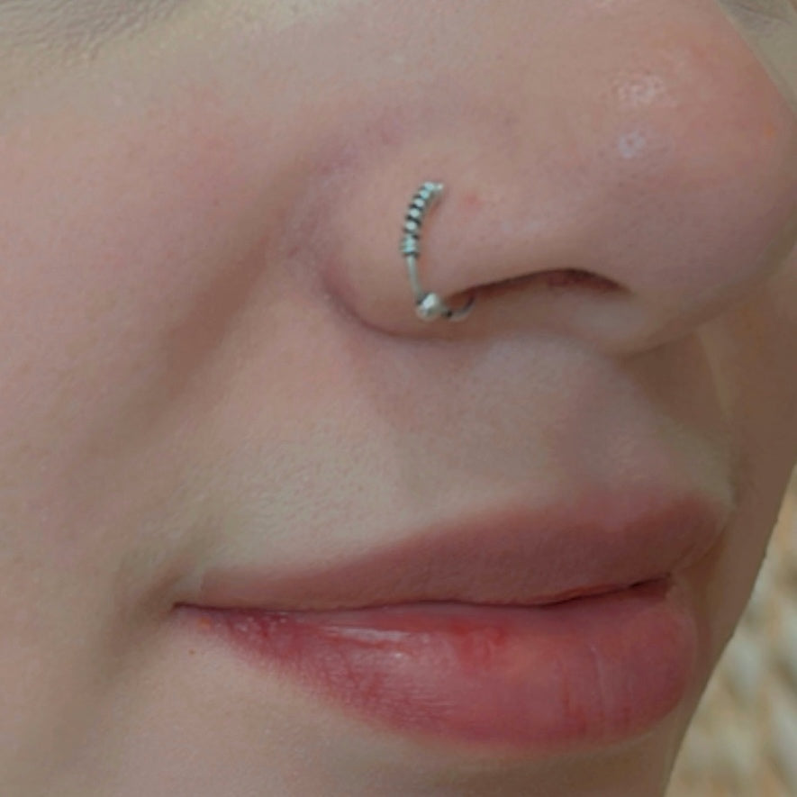 Piercing Argolla de Nariz Plata 8.5MM