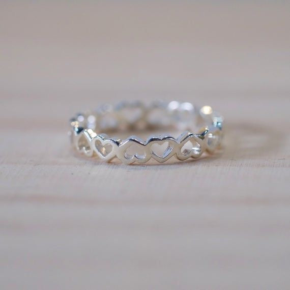 Anillo de Plata Corazoncitos