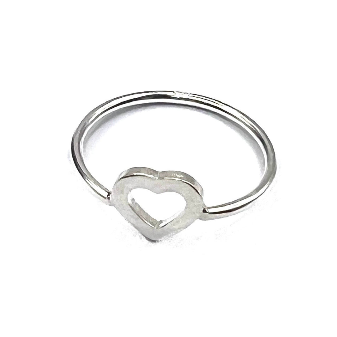 Anillo de Plata Promesa Corazón