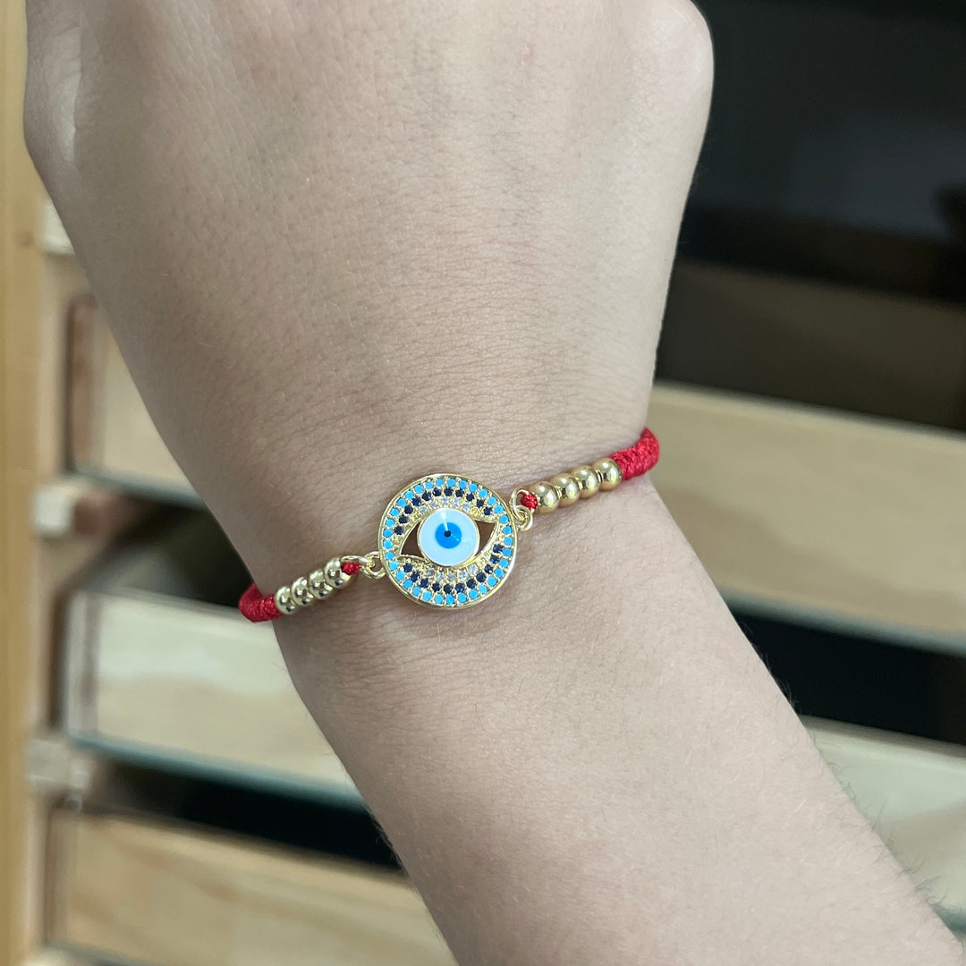 Pulsera Acero Circulo Ojos Turcos 👀❤️