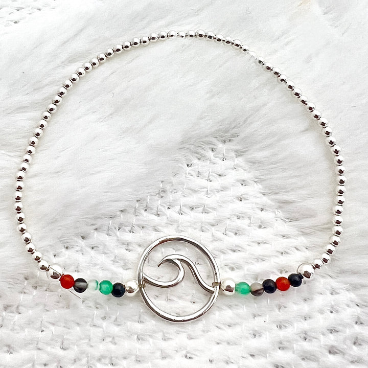 Pulsera Ola de Mar 🌊 Multipiedras