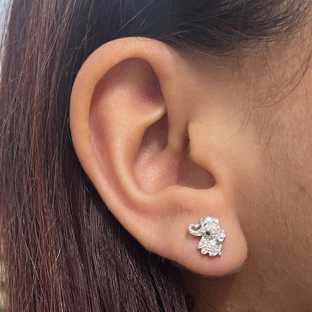 Arete de Plata Elefante 🐘