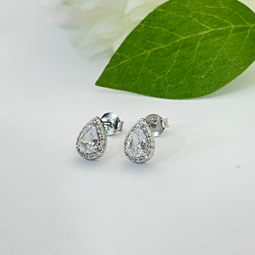 Aretes Gotita 8MM Plata