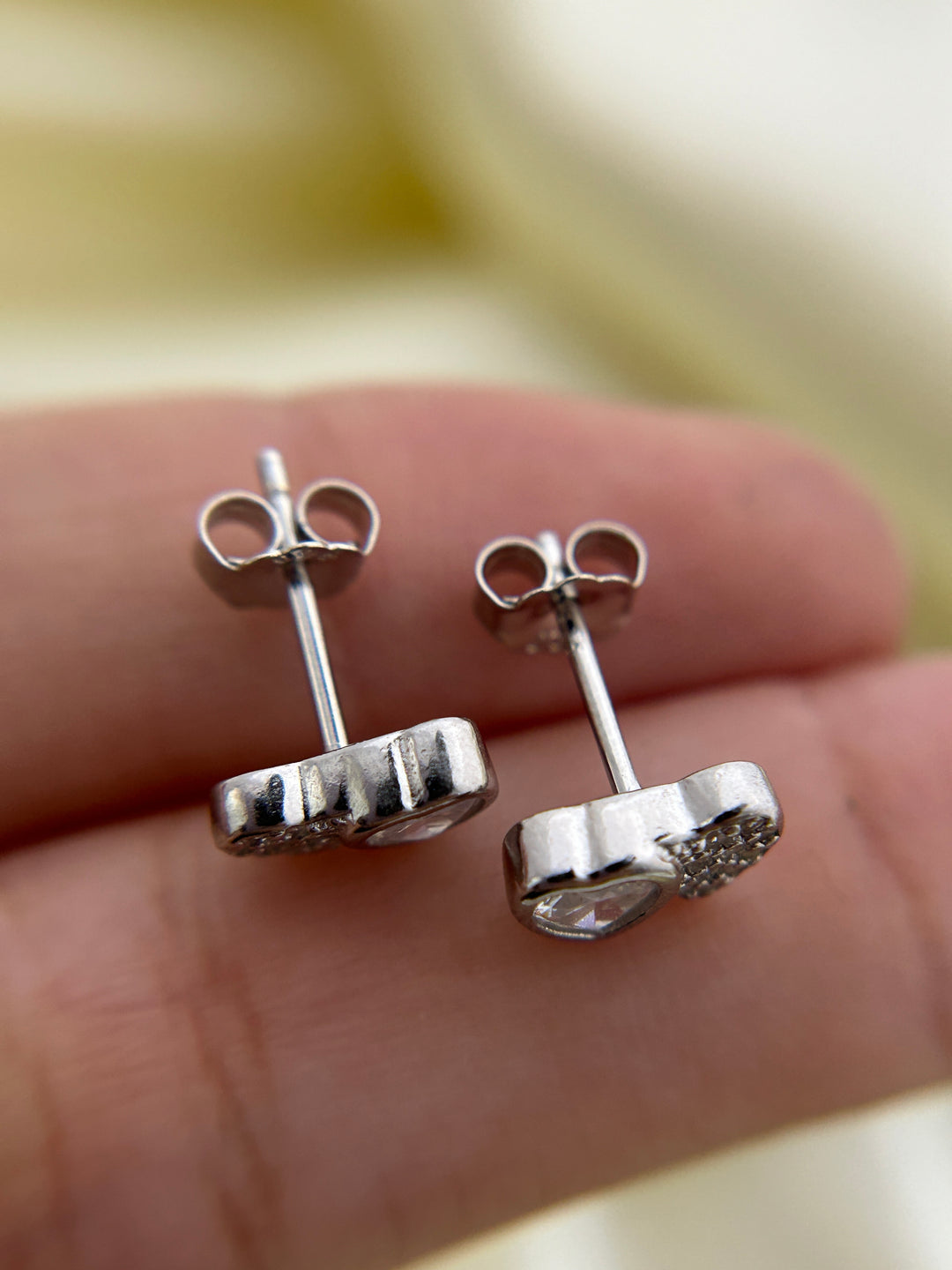 Aretes Plata Duo Corazón