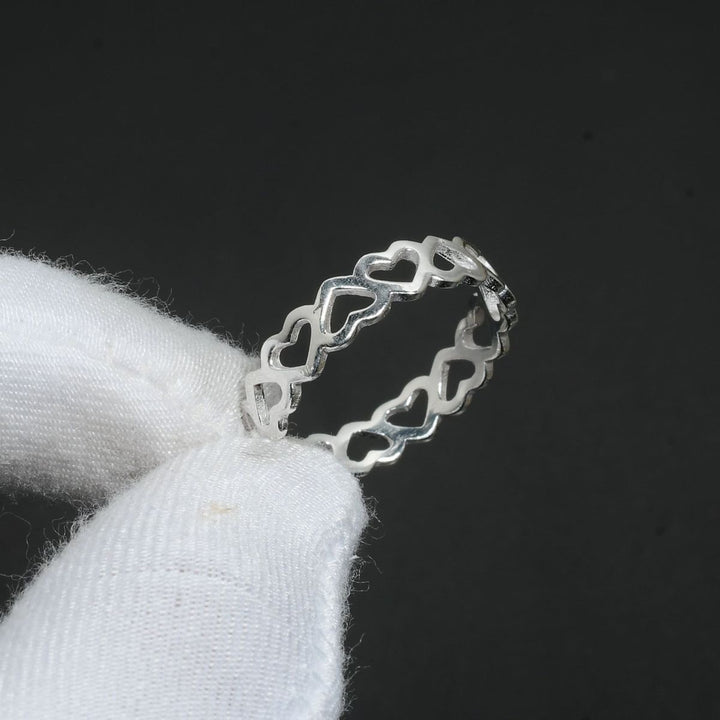 Anillo de Plata Corazoncitos