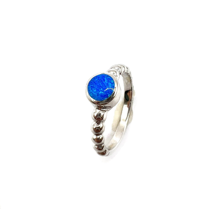 Anillo de Plata Círculo Óplalo 🔵