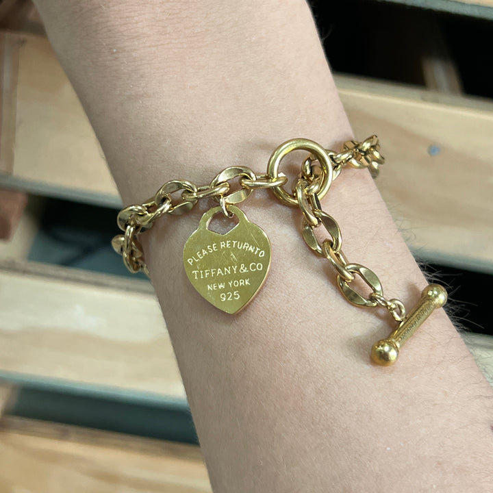 Pulsera Acero Corazón Tiffanny💛