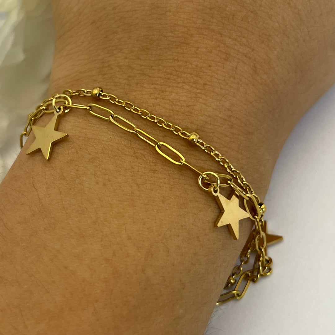 Pulsera Acero Estrellitas⭐️