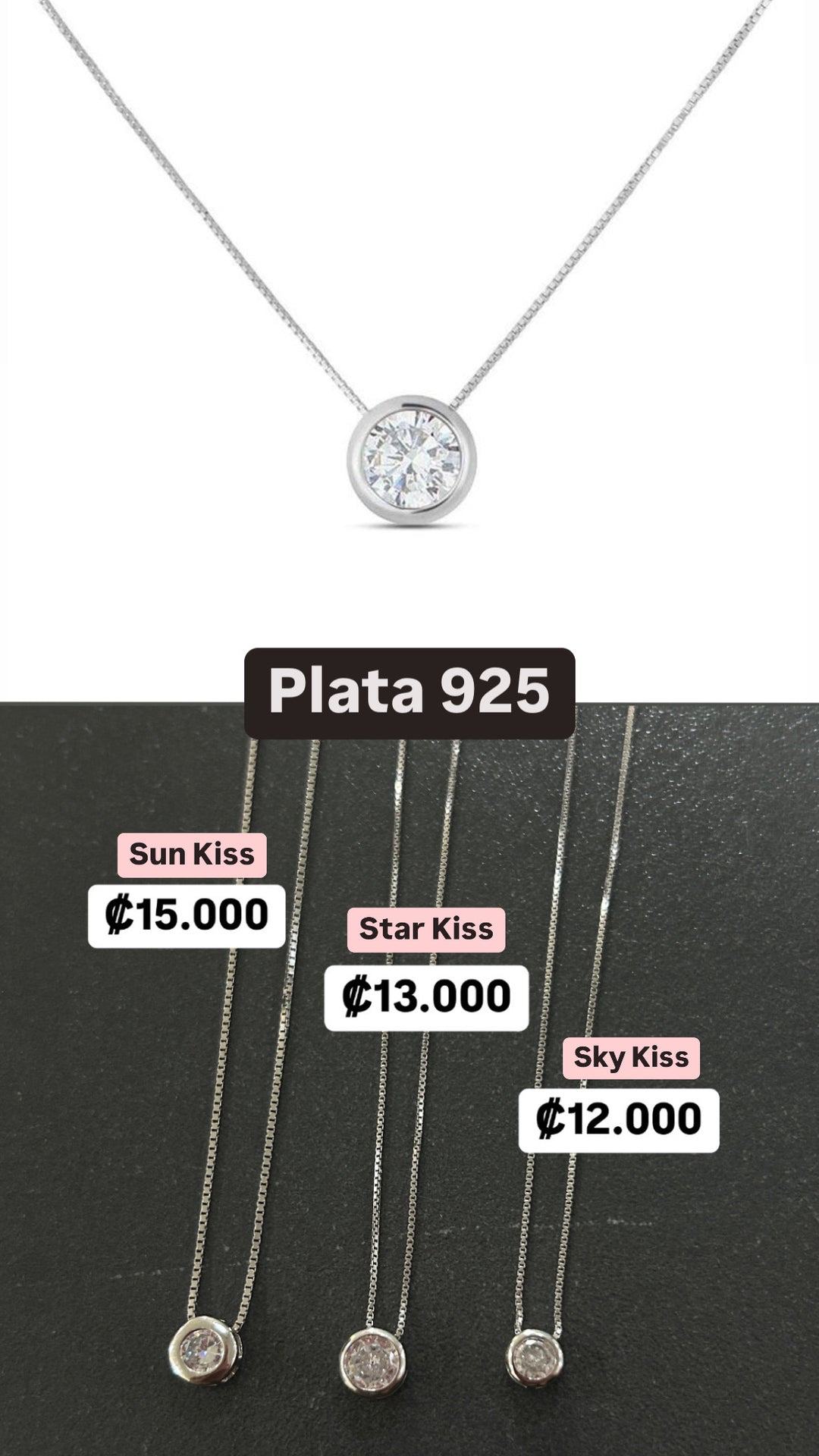 Collar Plata Sky Kiss