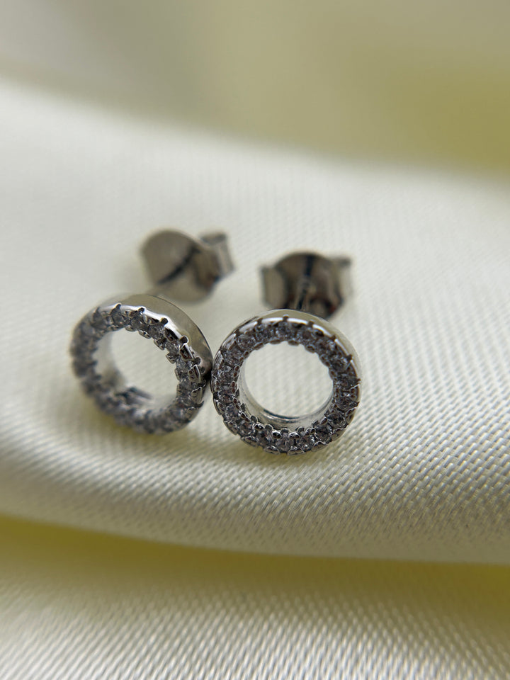 Aretes Plata Circulo