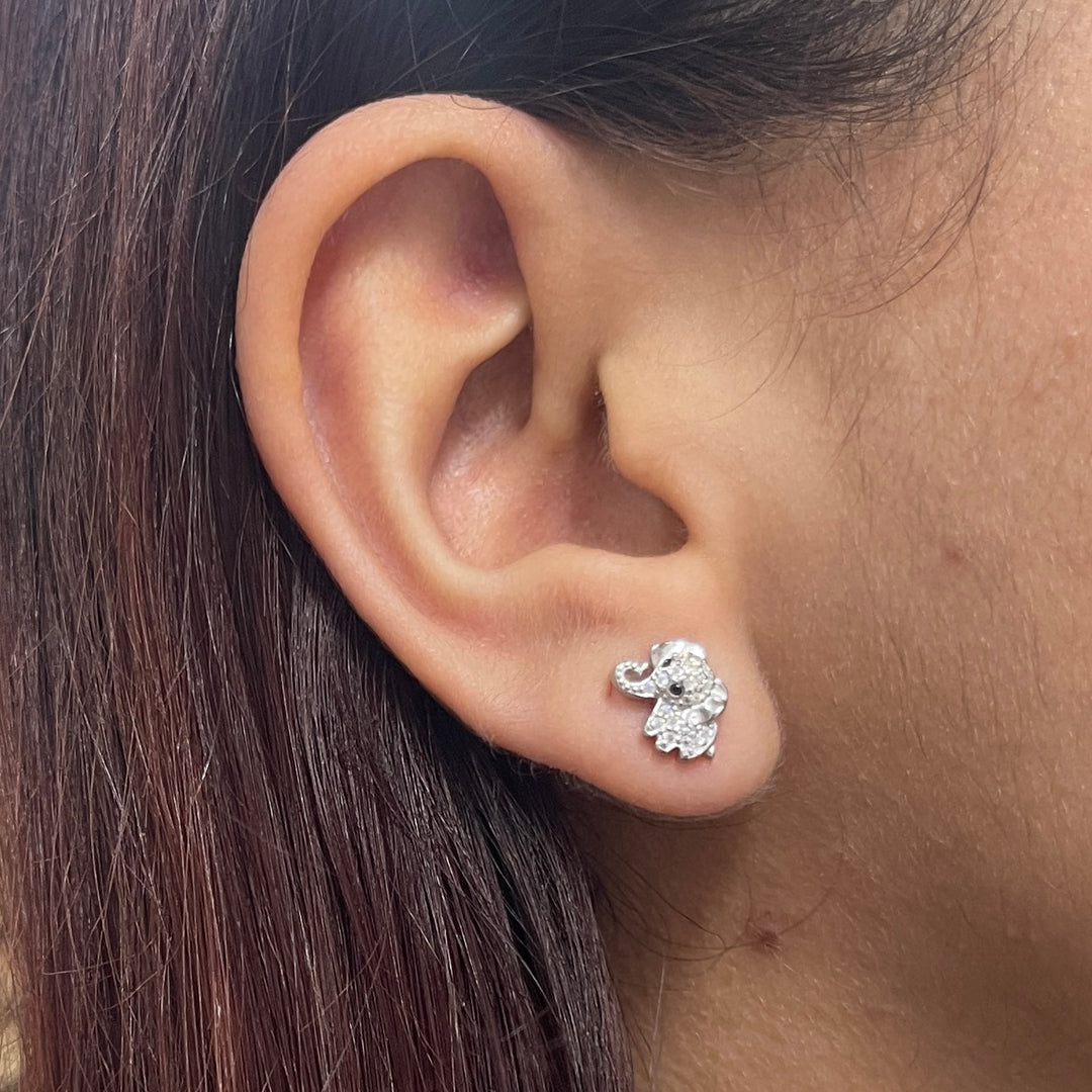 Arete de Plata Elefante 🐘