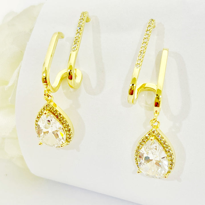 Aretes de Acero Brillantea Dorado