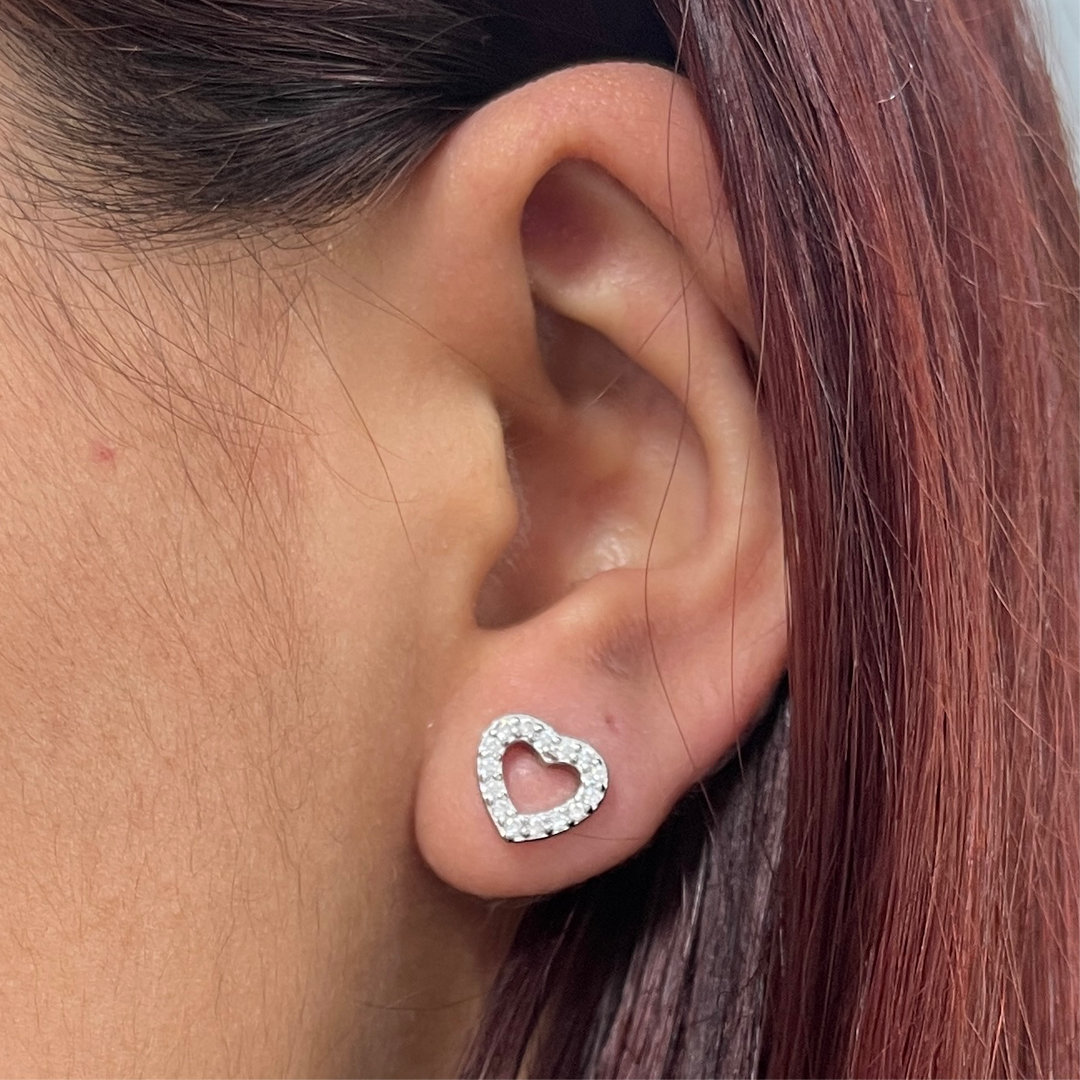 Aretes de plata Lovely 9MM