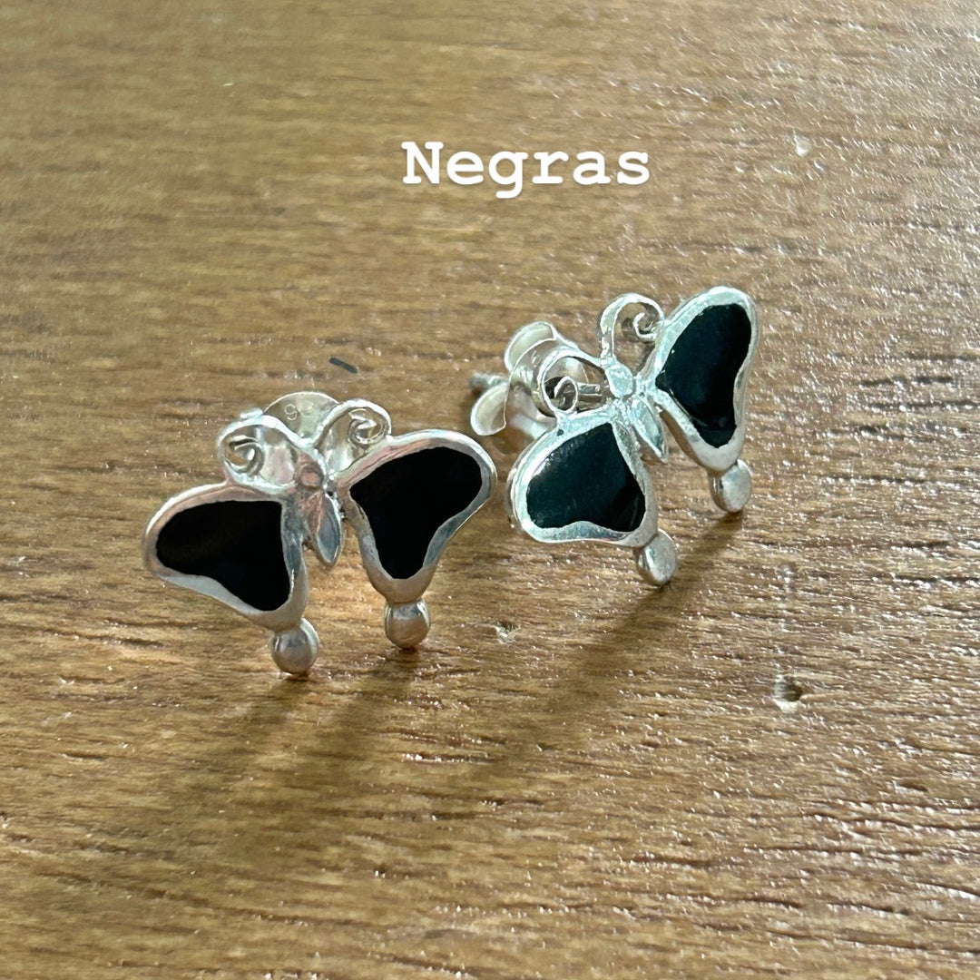 Aretes de Plata Mariposas