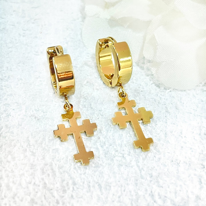 Huggies de Acero ✝️ Cruz de Cruces Única