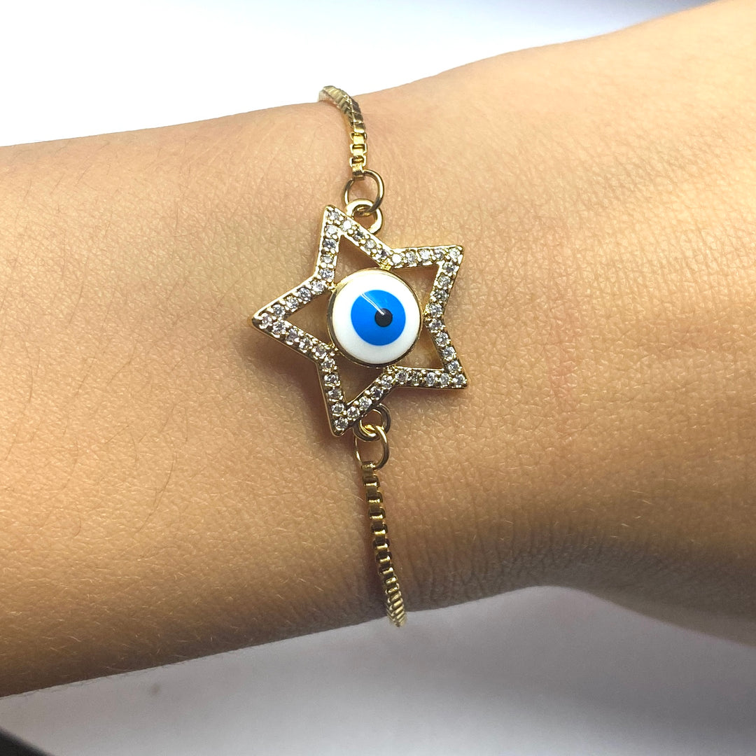 Pulsera Acero ⭐️👁 Estrella Ojo