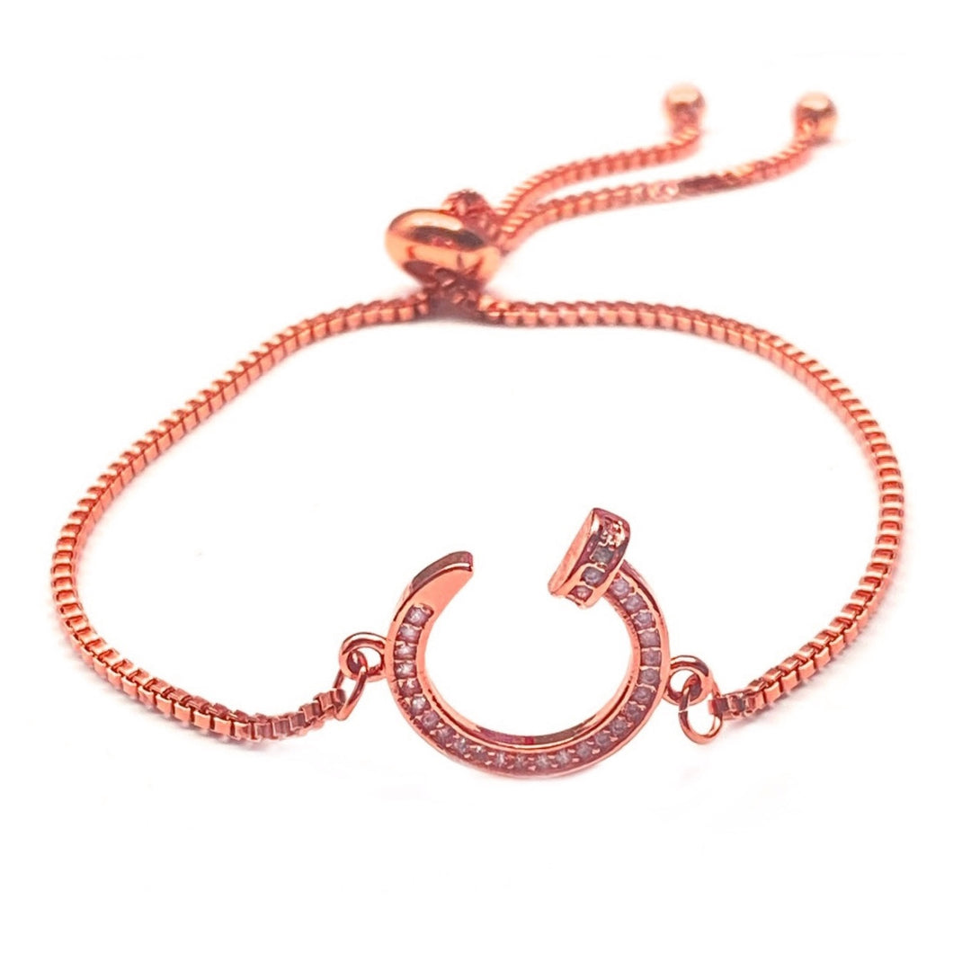 Pulsera Acero 🥐 Cacho Oro Rosa