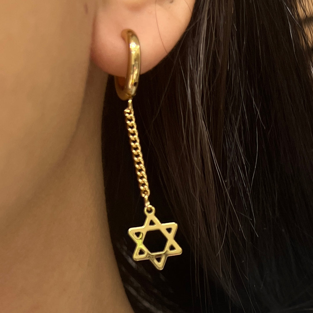 Huggies de Acero ✡️ Estrella Dorado