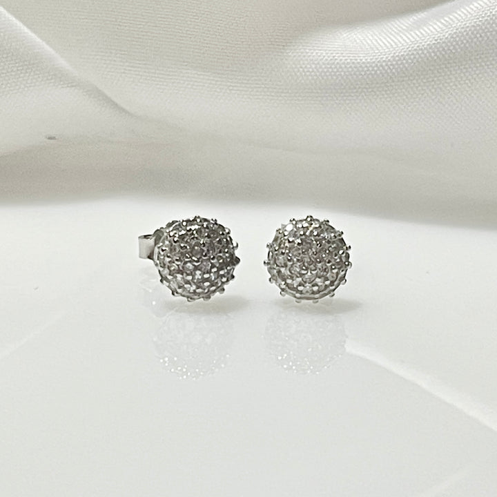 Aretes Plata Círculo Galaxia 7MM | Nicola Joyería 