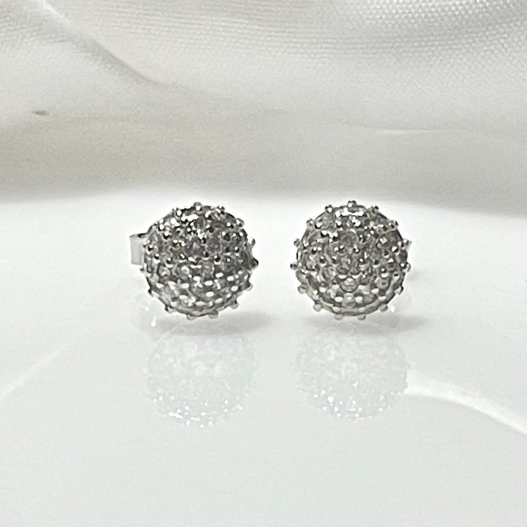 Aretes Plata Círculo Galaxia 7MM | Nicola Joyería 