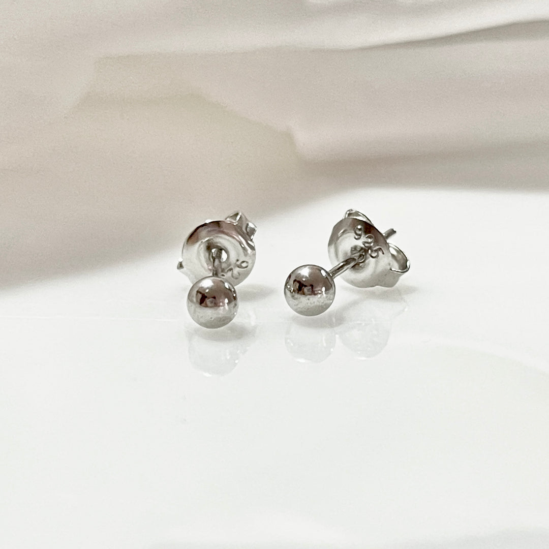 Aretes Plata 🔴 Circulo Liso 5MM | Nicola Joyería 