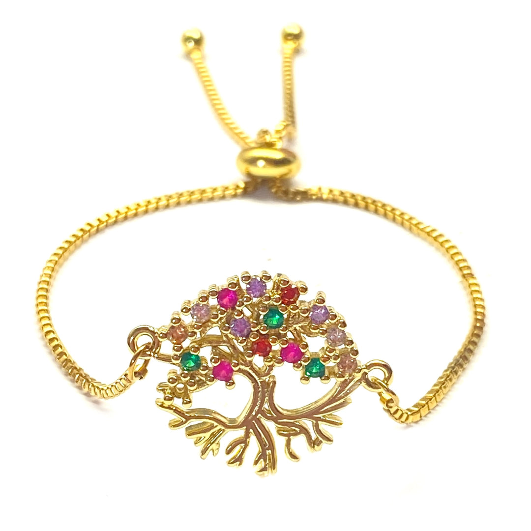 Pulsera Acero Árbol 🌳 de la Vida Dorado